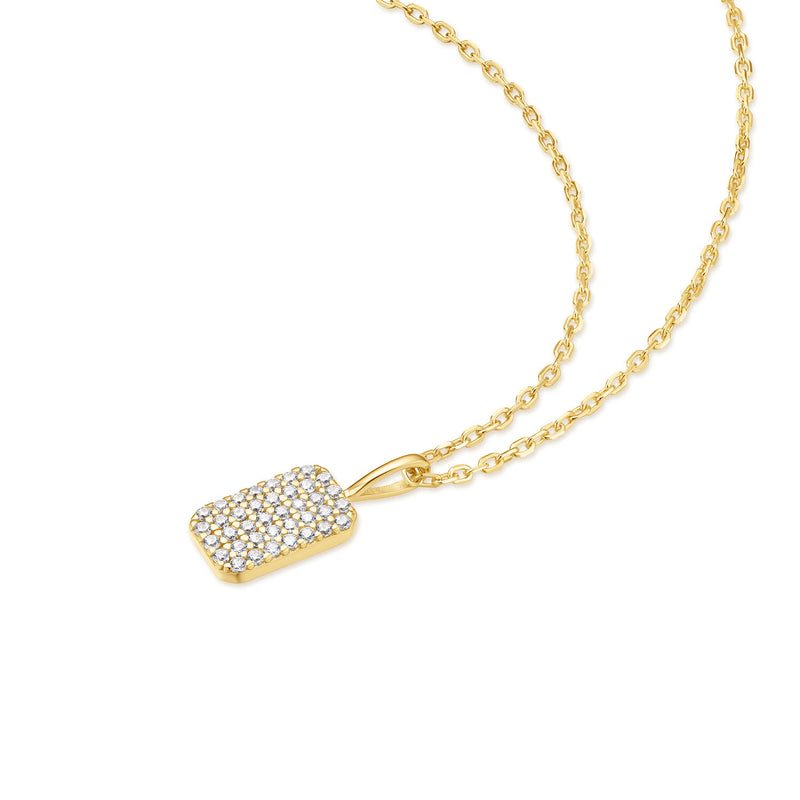Ania Haie Sunny Sparkler Goudkleurige Pave Hanger Ketting AH-N064-01G-zoom-