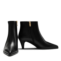 Isabel Bernard Vendôme Lola black calfskin leather boots IB53011-001-38
