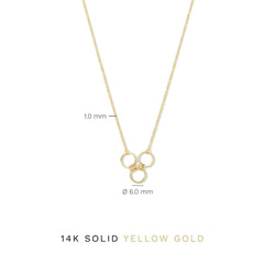 Isabel Bernard Cadeau d'Isabel 14 karat gold necklace and earrings gift set with rings IB90180