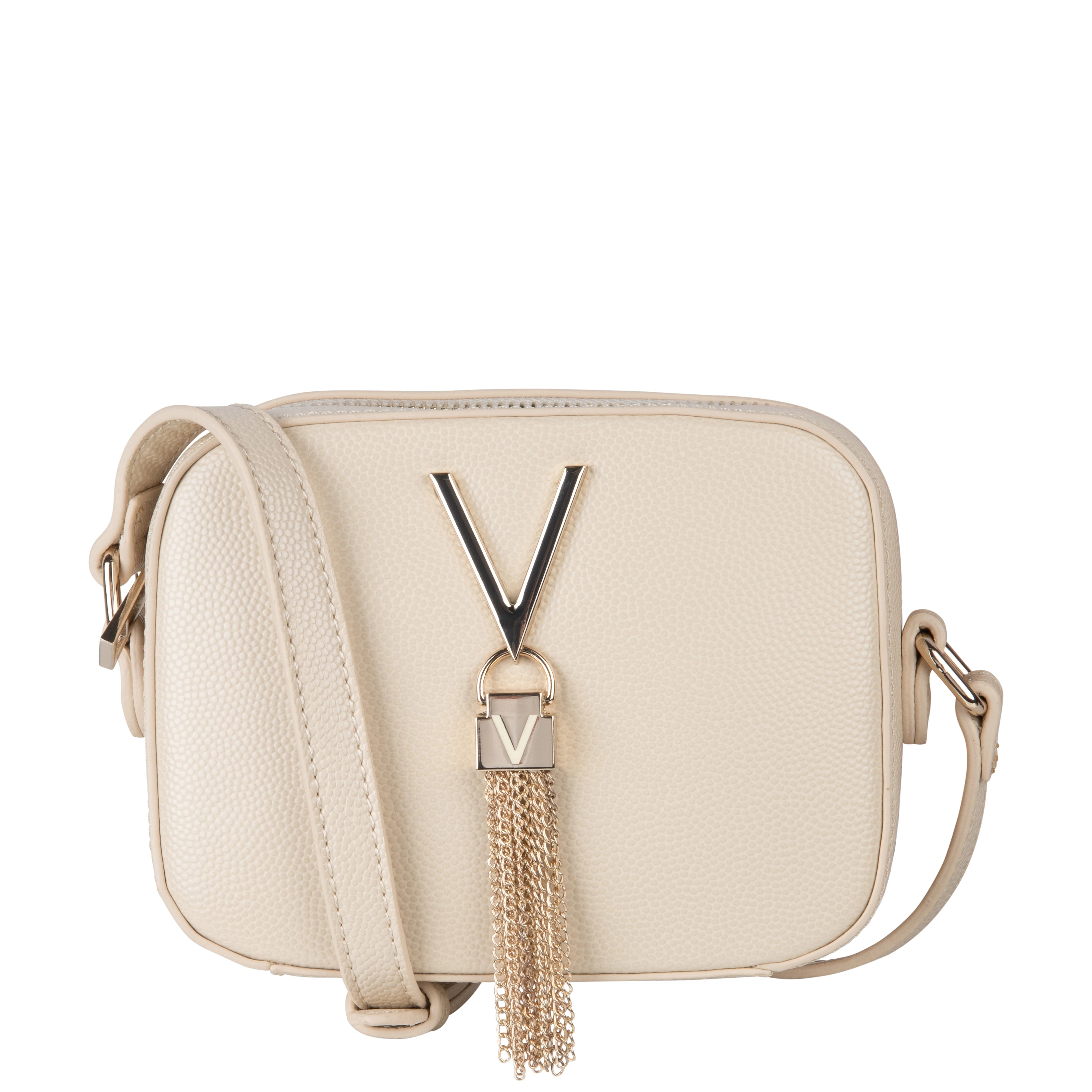 Valentino Bags Divina Beige Crossbody Bag VBS1R409GBEIGE
