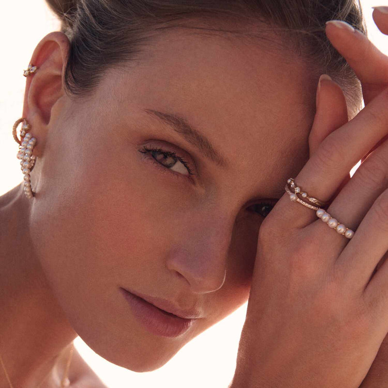 Sif Jakobs Padua 925 Sterling Zilveren Goudkleurige Grande Oorbellen SJ-E22215-PCZ-YG-zoom-