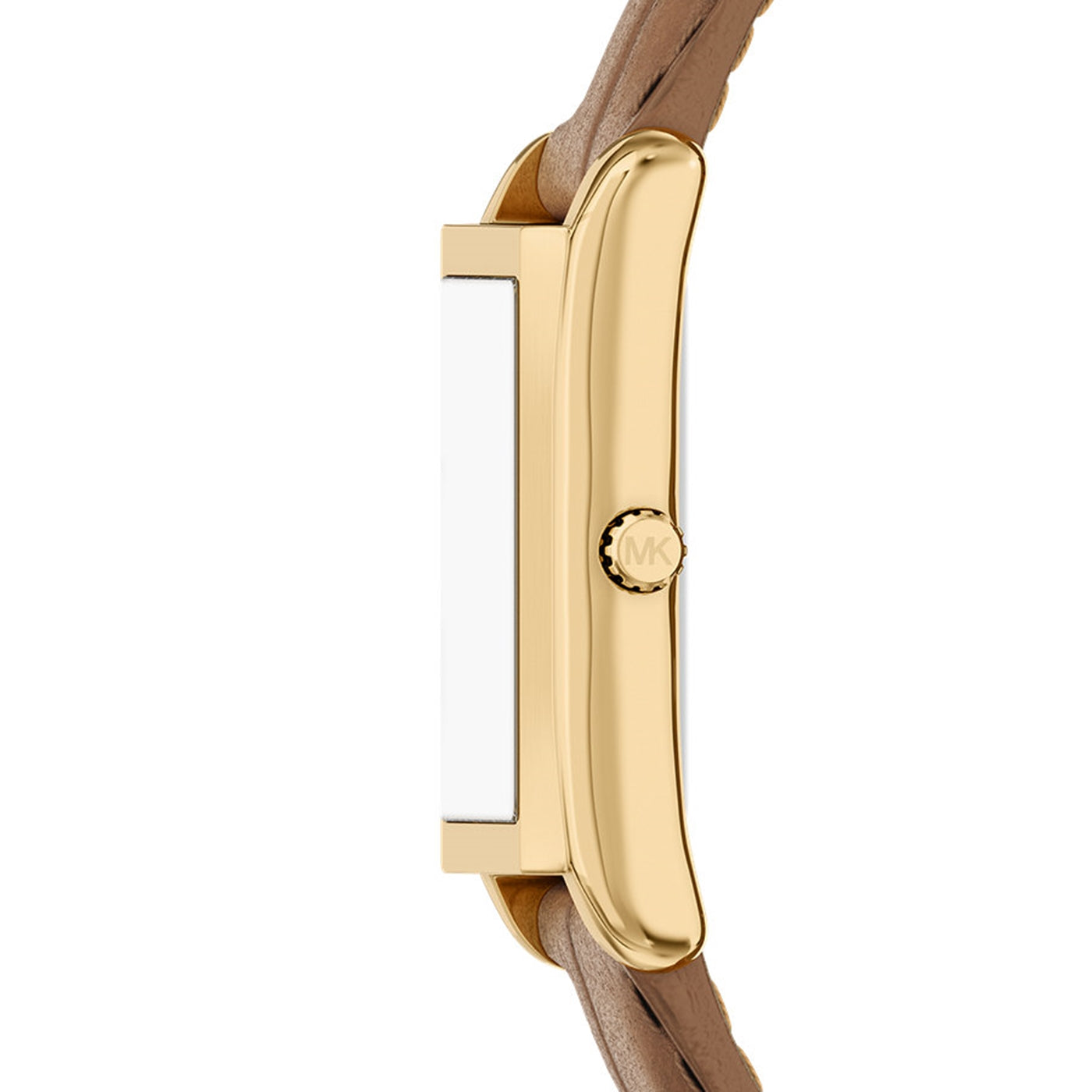 Michael Kors Essex Rectangular Gold Dial Watch MK7584