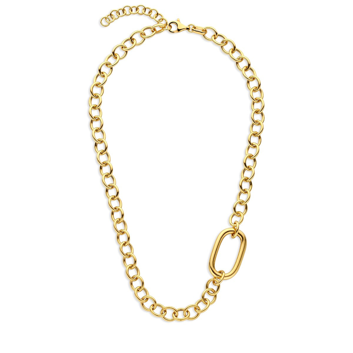 Parte Di Me Bibbiena Poppi Acadia 925 Sterling Silver Gold Plated Link Necklace PDM34110