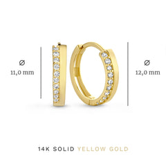 Isabel Bernard Cadeau d'Isabel 14 Carat Golden Earrings Set IB90096