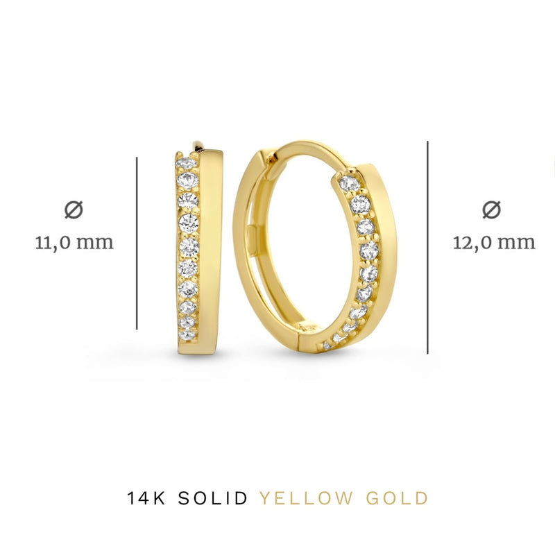 Isabel Bernard Cadeau d'Isabel 14 Karaat Gouden Oorbellen Set IB90096-zoom-