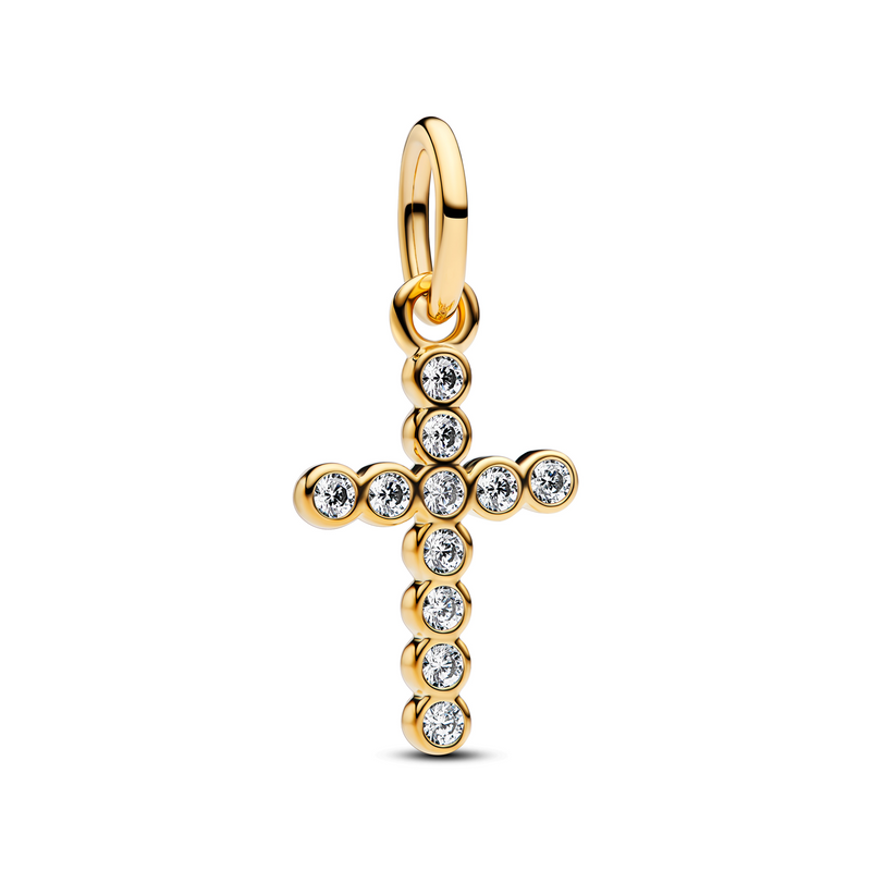 Pandora Moments Gold Plated Cross Charm 764063C01-zoom-