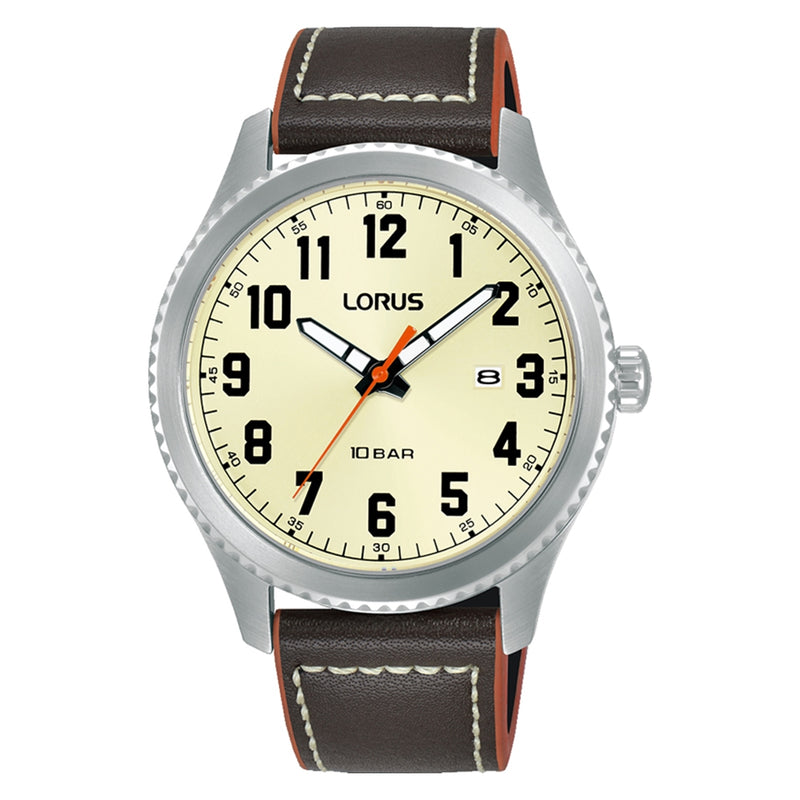 Lorus Leather Strap Men's Watch RH987RX9-zoom-