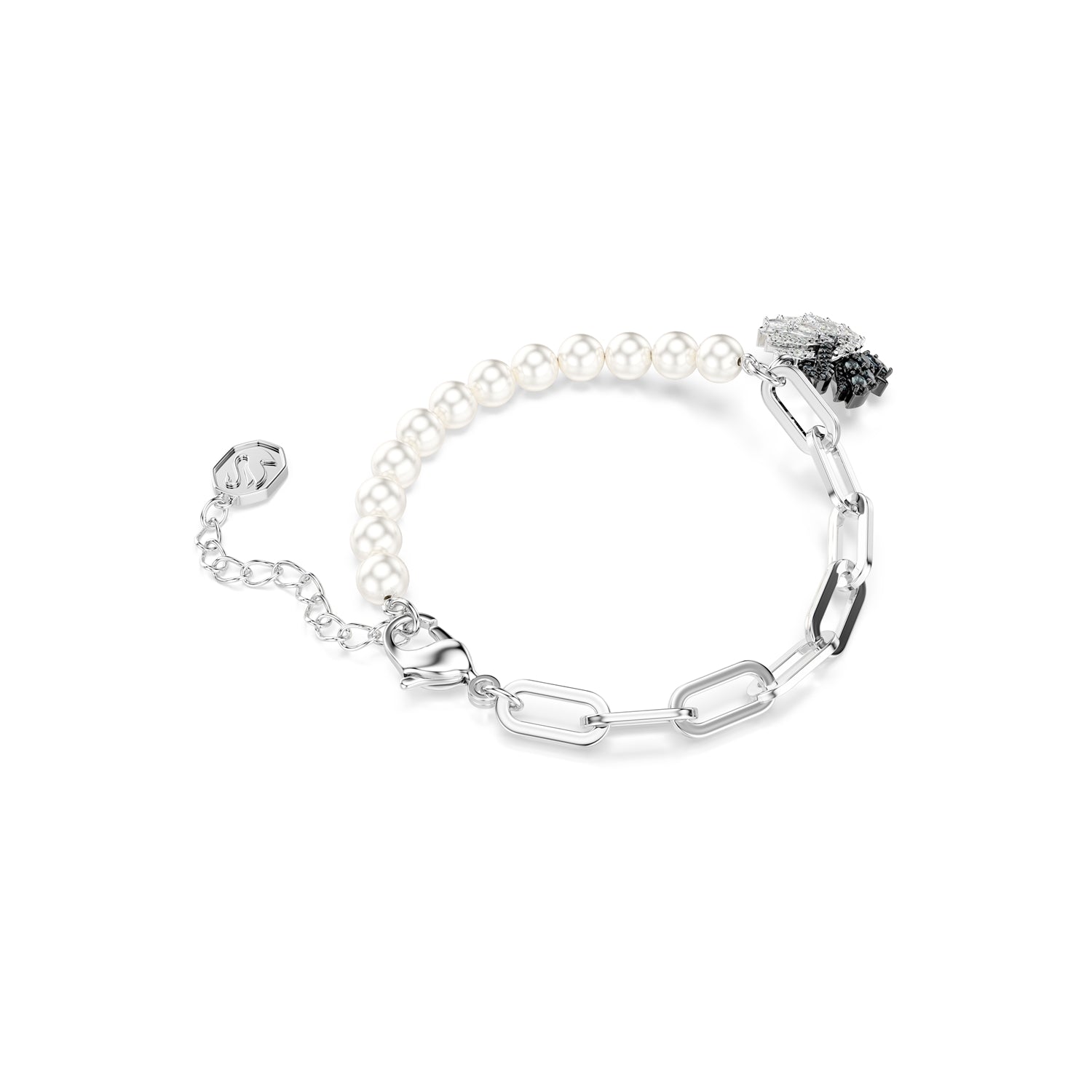 Swarovski Black & White Swan Silver Coloured Bracelet 5705720