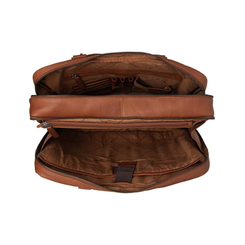The Chesterfield Brand Boston Cognac Leather Laptop bag C40.108631-zoom-