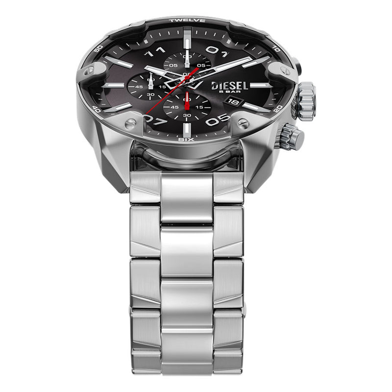 Diesel Spiked Round Black Dial Watch DZ4709-zoom-