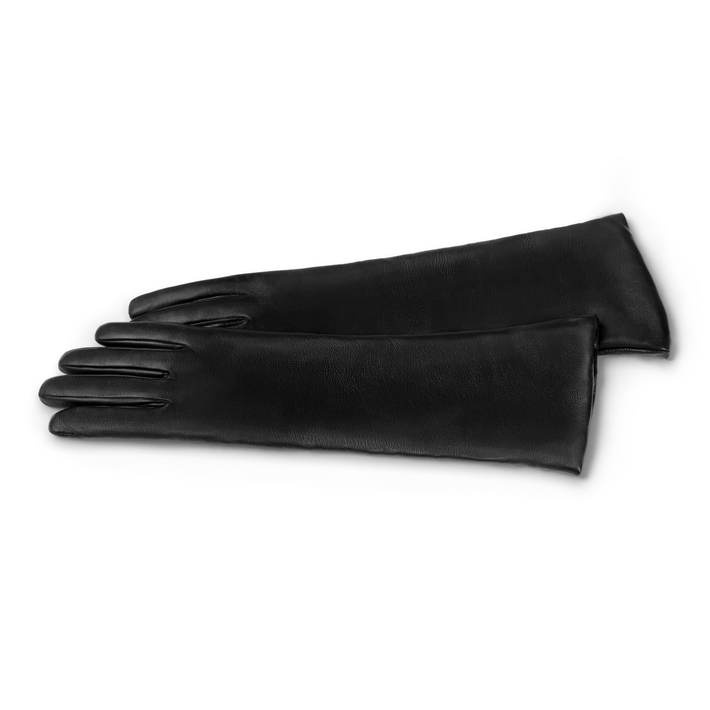 Isabel Bernard Honoré Ines black goatskin leather gloves IB67005-301-6.5