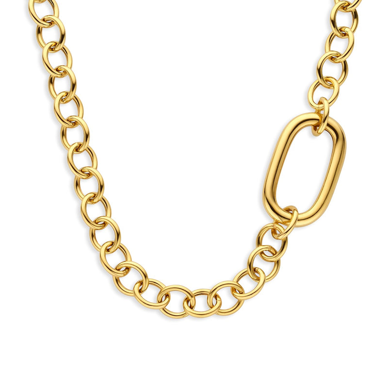 Parte Di Me Bibbiena Poppi Acadia 925 Sterling Zilveren Gold Plated Schakelketting PDM34110-zoom-