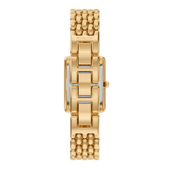Michael Kors Essex Rectangular Gold Dial Watch MK4997
