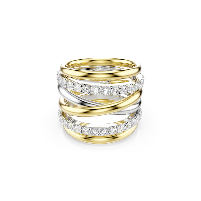 Swarovski Hyperbola Gold Plated Ring 5740413-zoom-