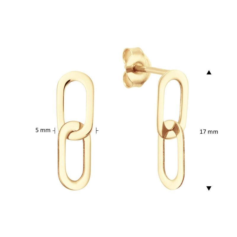 Jackie Gold Cannaregio 14 Karat Gold Drop earrings JKE24.462-zoom-