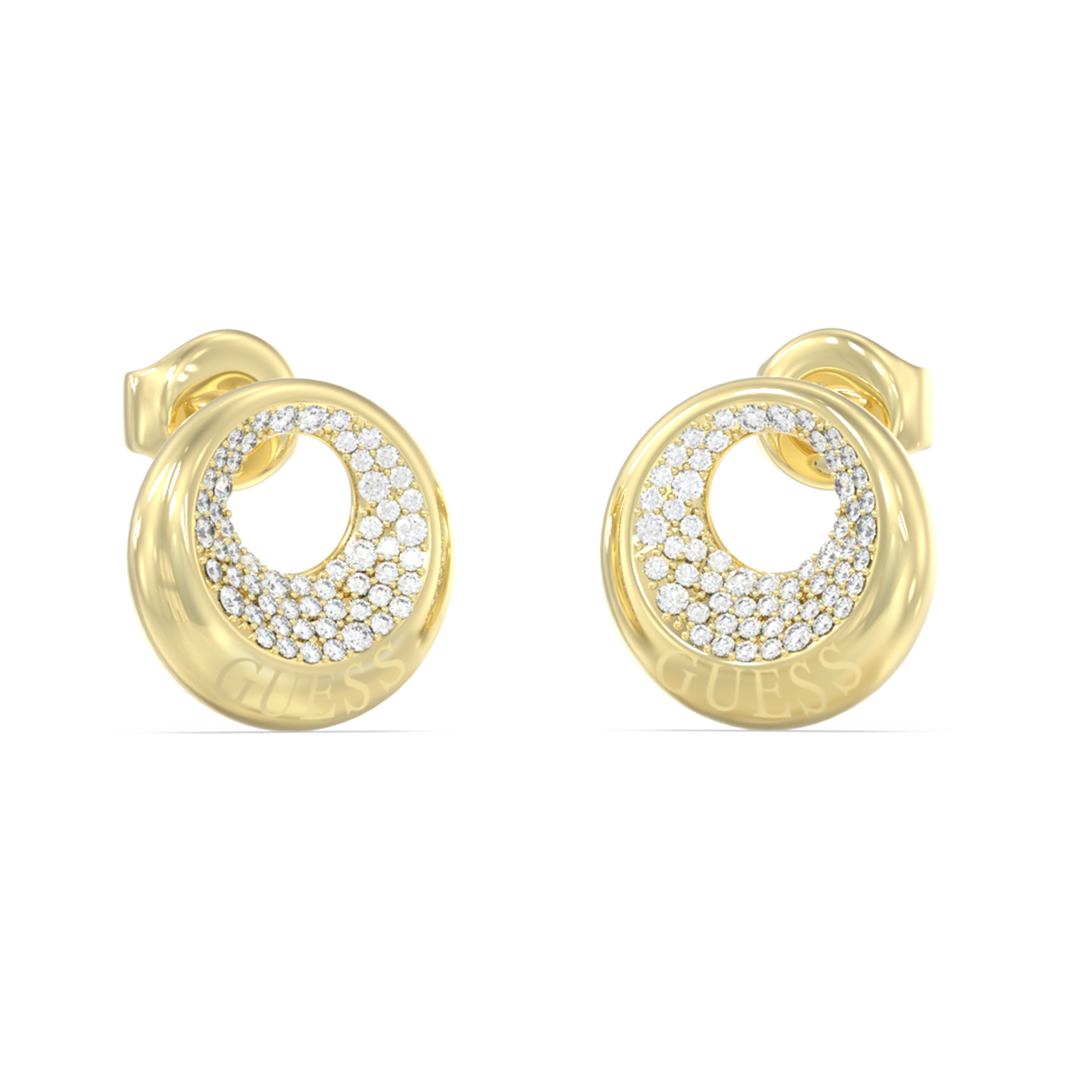 Guess Moon Drops Gold-coloured Earrings JUBE06247JWYGT-U