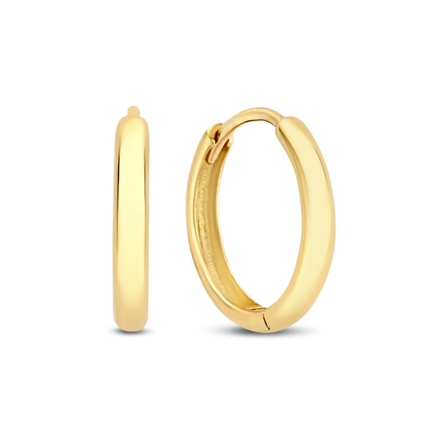Isabel Bernard Rivoli Morgane 14 Carat Golden Hoop Earrings IB360144
