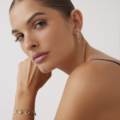 Guess Secret Garden Gold-coloured Earrings JUBE06035JWYGMCT-U