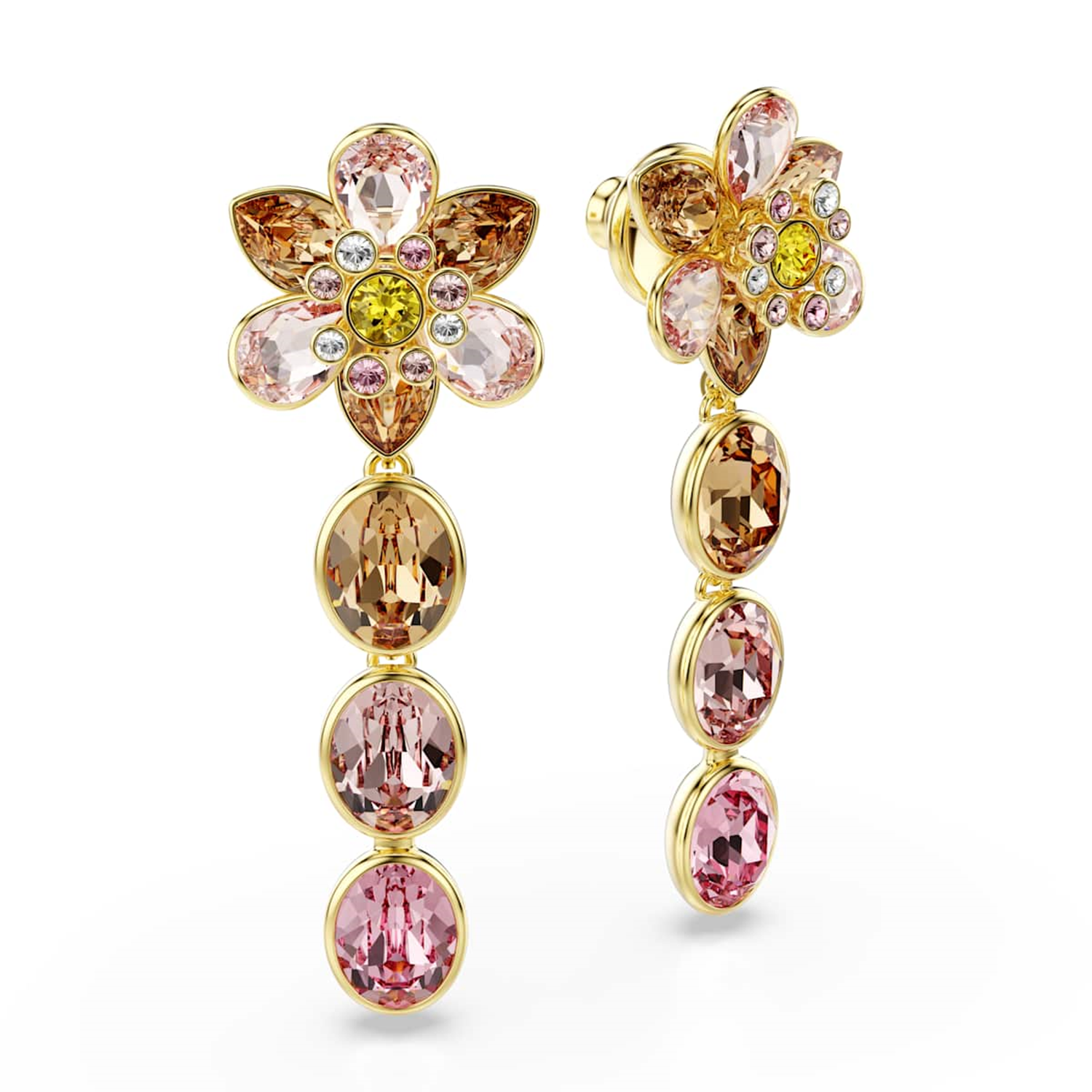 Swarovski Idyllia Gold Coloured Earrings 5732381
