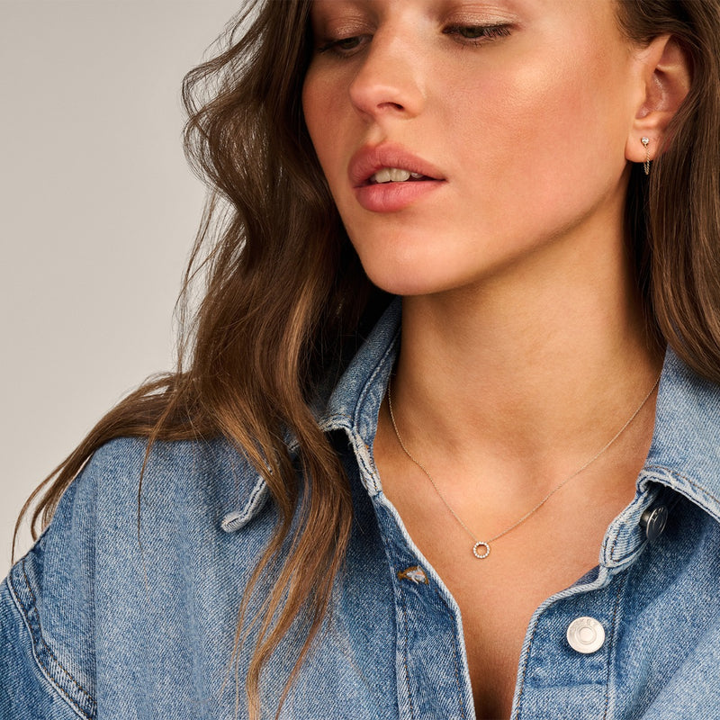 Blush 14 karaat Gouden Oorknoppen 7345YZI-zoom-