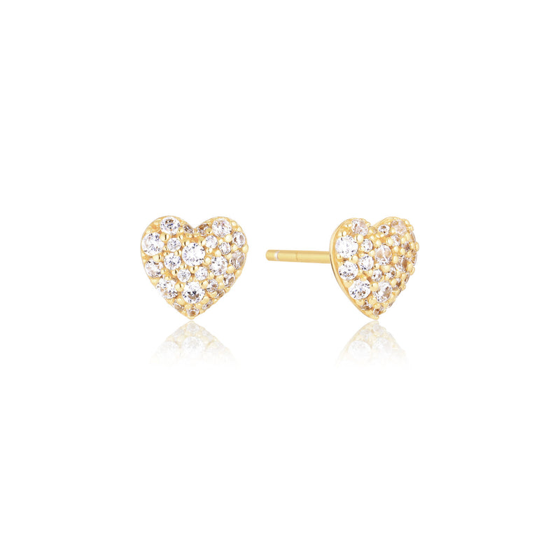 Sif Jakobs Caro Gold Plated Zirconia Earrings SJ-E72350-CZ-YG-zoom-