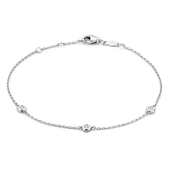 Isabel Bernard De la Paix Alfie 14 Carat Whitegold Bracelet | diamond 0.12 ct | IBD320003