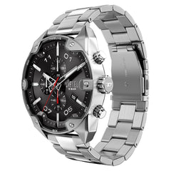 Diesel Spiked Round Black Dial Watch DZ4709