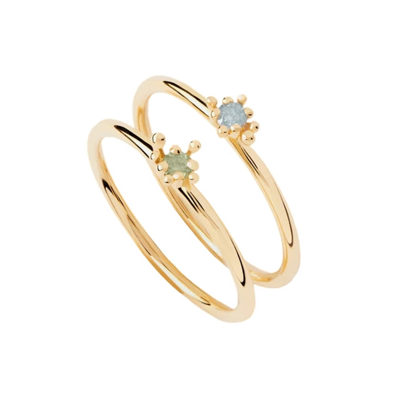 P D Paola Color 925 Sterling Silver Ring with Gold Plating AN01-C94-16-zoom-