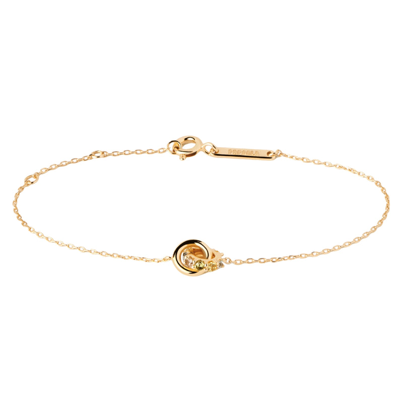 P D Paola Color 925 Sterling Silver Bracelet with Gold Plating PU01-787-U-zoom-