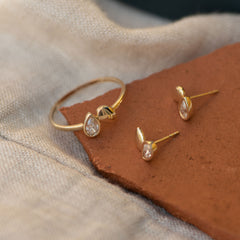 Beloro Jewels Monte Napoleone Natalia 9 carat gold Ear Studs BO360019