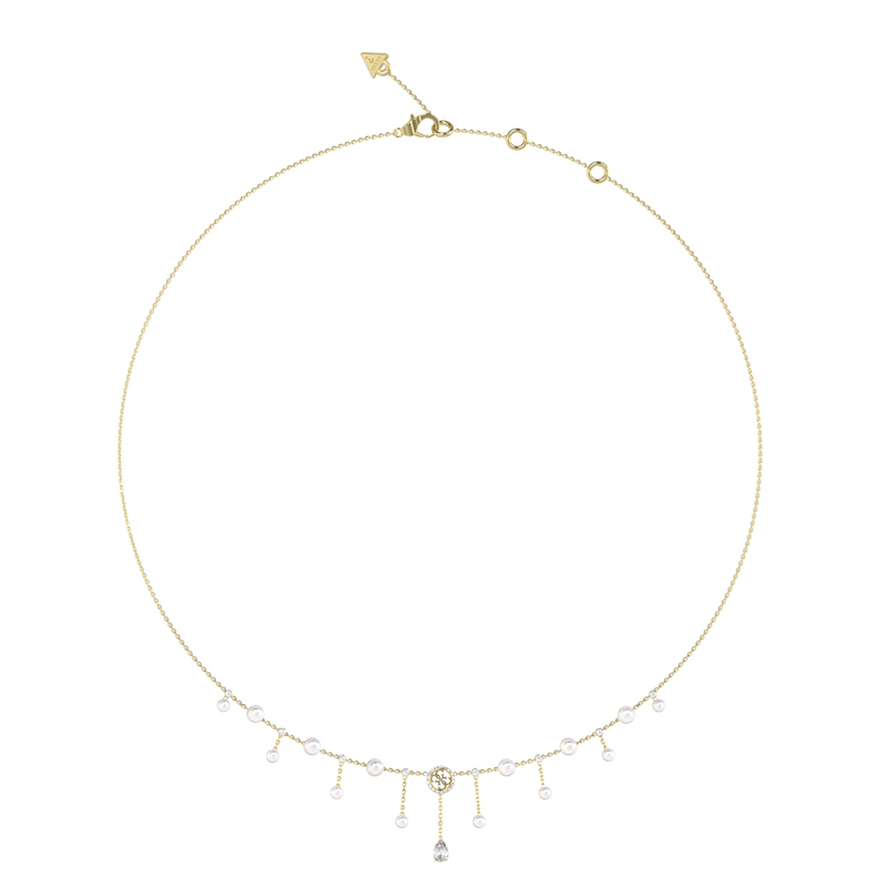 Guess Tiny Pearly Gold Necklace JUBN05580JWYGT-U-zoom-