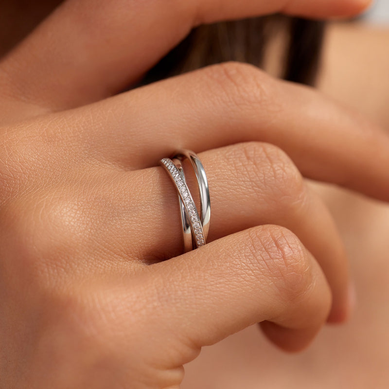 Parte di Me Ponte Vecchio Lanza 925 Sterling Silver Ring with Zirconia PDM33071-48-zoom-