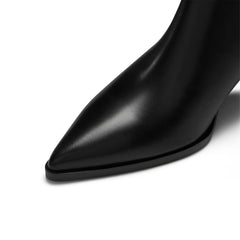 Isabel Bernard Vendôme Lola black calfskin leather boots IB53011-001-38