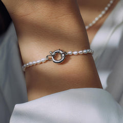 Parte Di Me Brioso Cortona Bella 925 sterling Silver Pearl Bracelet PDM32071