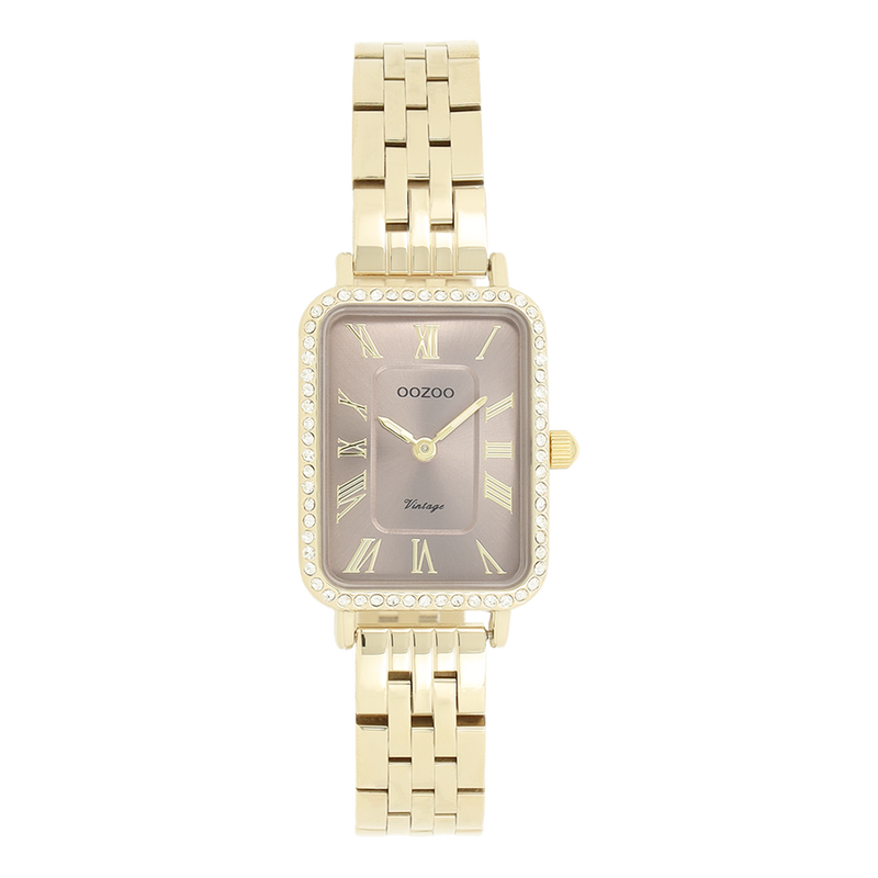 OOZOO Vintage Gold and Taupe Women's Watch C20415-zoom-