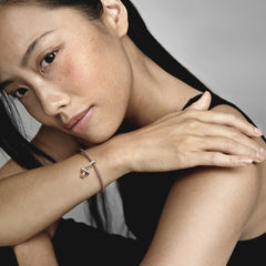 Pandora Moments 925 Sterling Silver Baby Pacifier Dangle Charm Rose Gold Plated 781490C01