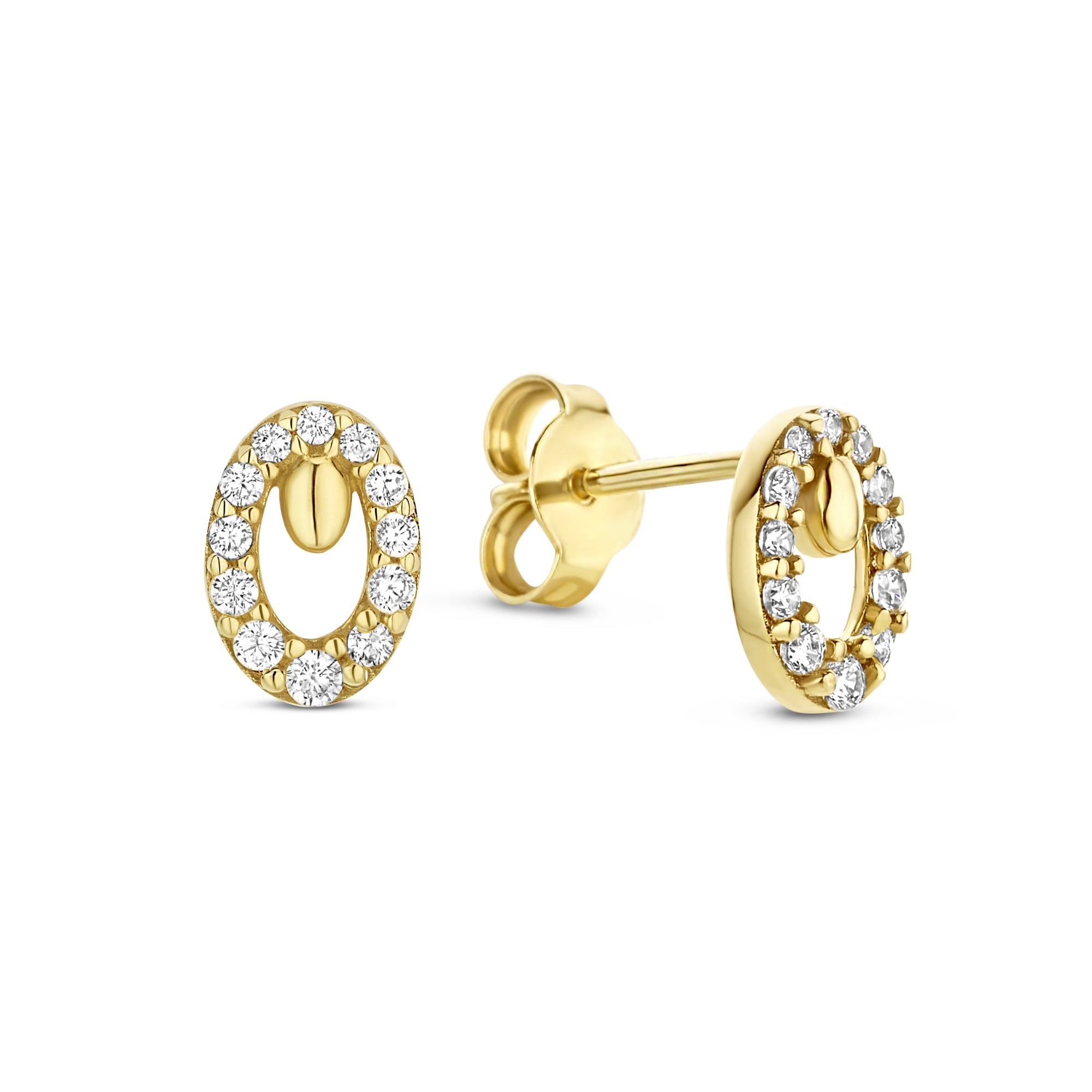 Beloro Jewels Monte Napoleone Leontina 9 carat gold Ear Studs BO360020