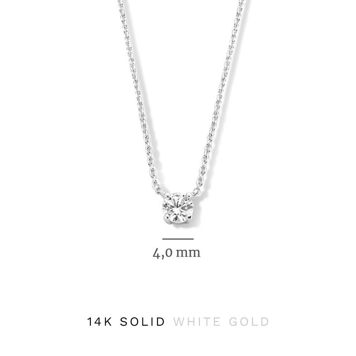 Isabel Bernard Cadeau d'Isabel 14 Carat Whitegold Necklace and Bracelet giftset IB90030