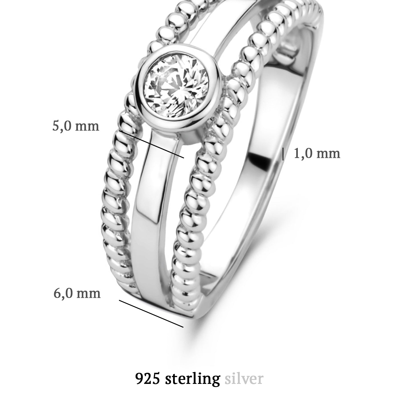 Parte Di Me Ponte Vecchio Uffizi 925 sterling zilveren ring PDM1329257-50
