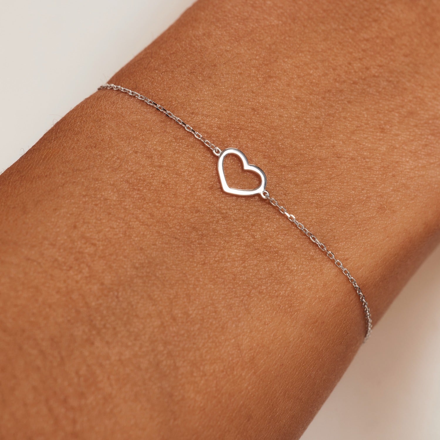 Isabel Bernard Cadeau d'Isabel 14 Carat Whitegold Necklace and Bracelet giftset IB90059