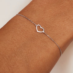 Isabel Bernard Cadeau d'Isabel 14 Carat Whitegold Necklace and Bracelet giftset IB90059