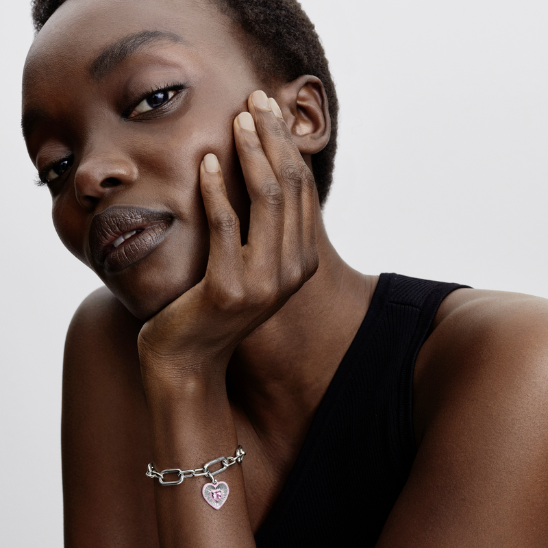 Pandora ME 925 Sterling Silver Radiant Pink Heart Locket Charm 794409C01-zoom-