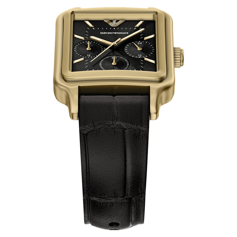 Emporio Armani Rectangular Black Dial Watch AR11753-zoom-