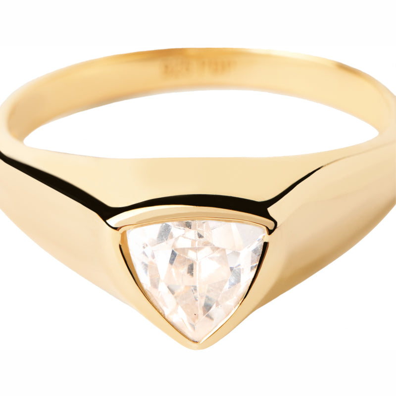 P D Paola The New Essentials 925 Sterling Silver Ring AN01-986-10 Gold Plated-zoom-