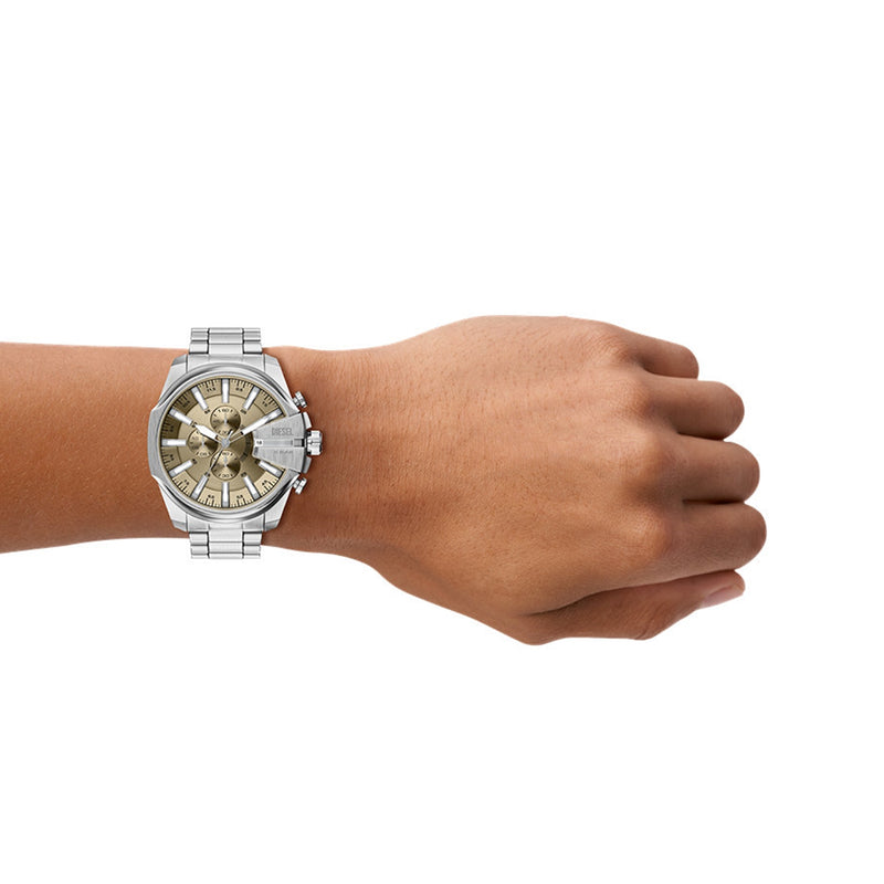 Diesel Mega Chief Slim Round Gold Dial Watch DZ4702-zoom-