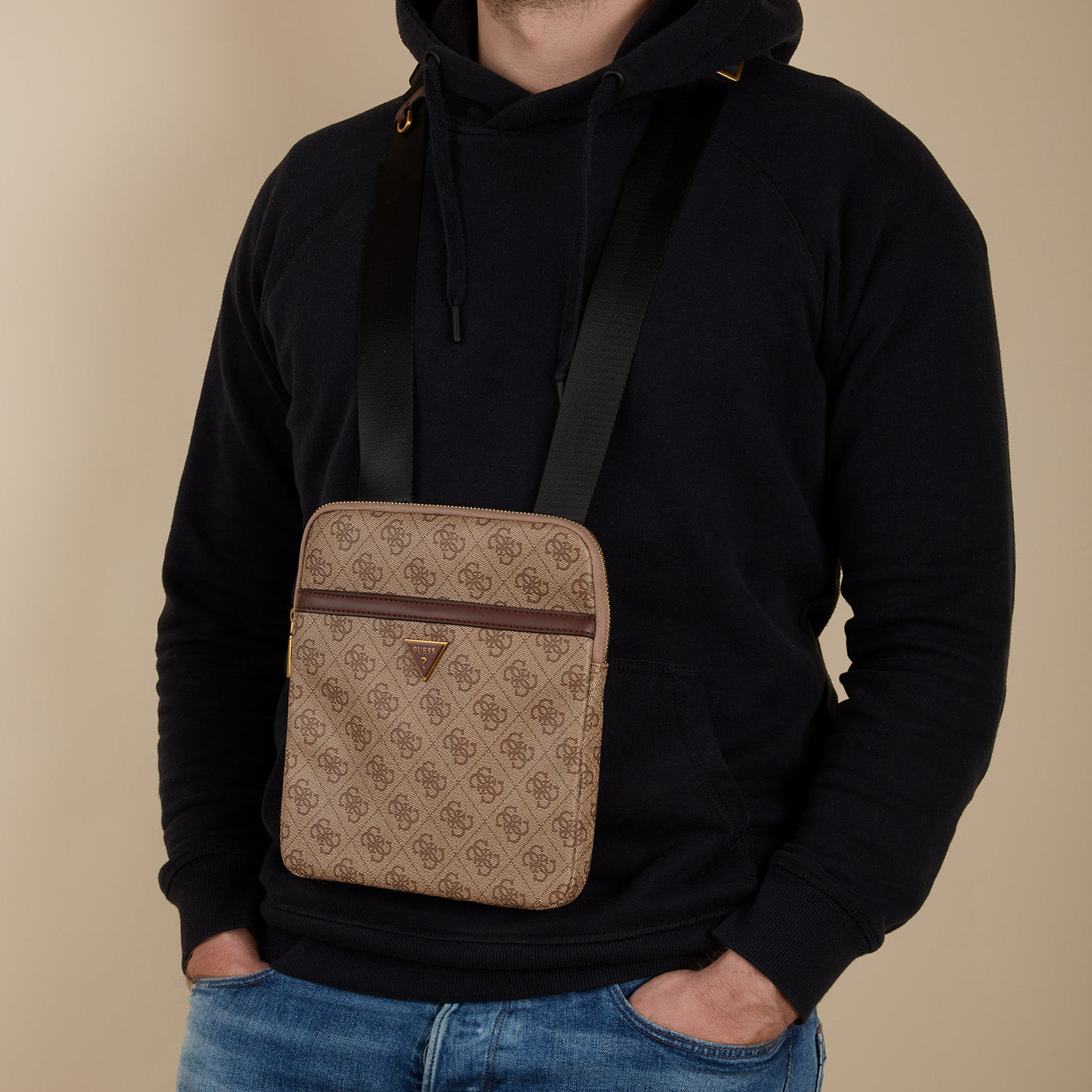 GUESS Vezzola Beige Crossbody Bag HMEVZL-P2223-BBO