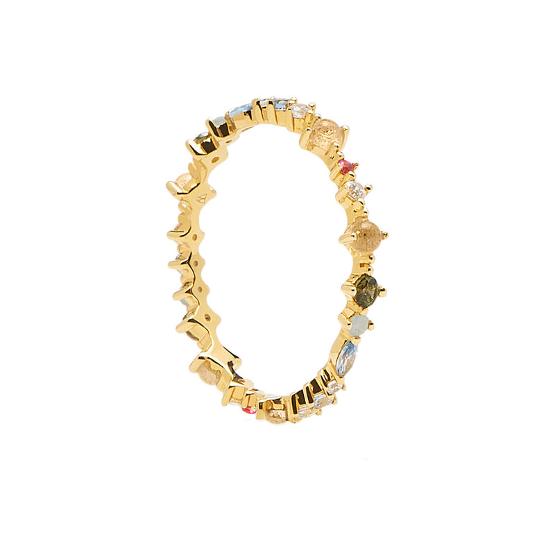 P D Paola 925 Sterling Silver Gold-coloured Atelier Papillon Ring AN01-191-10 (size: 16)-zoom-