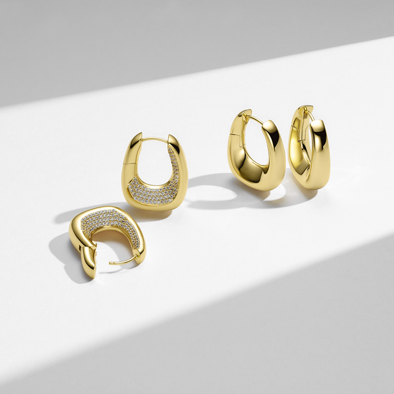 Sif Jakobs Vergulde Borsa Pianura Grande Oorbellen SJ-E2621-YG-zoom-