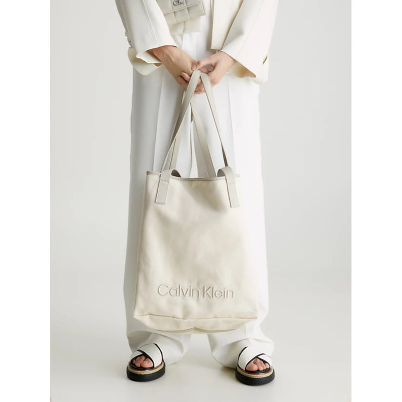 Calvin Klein Summer White Shopper K60K610432PEA-zoom-