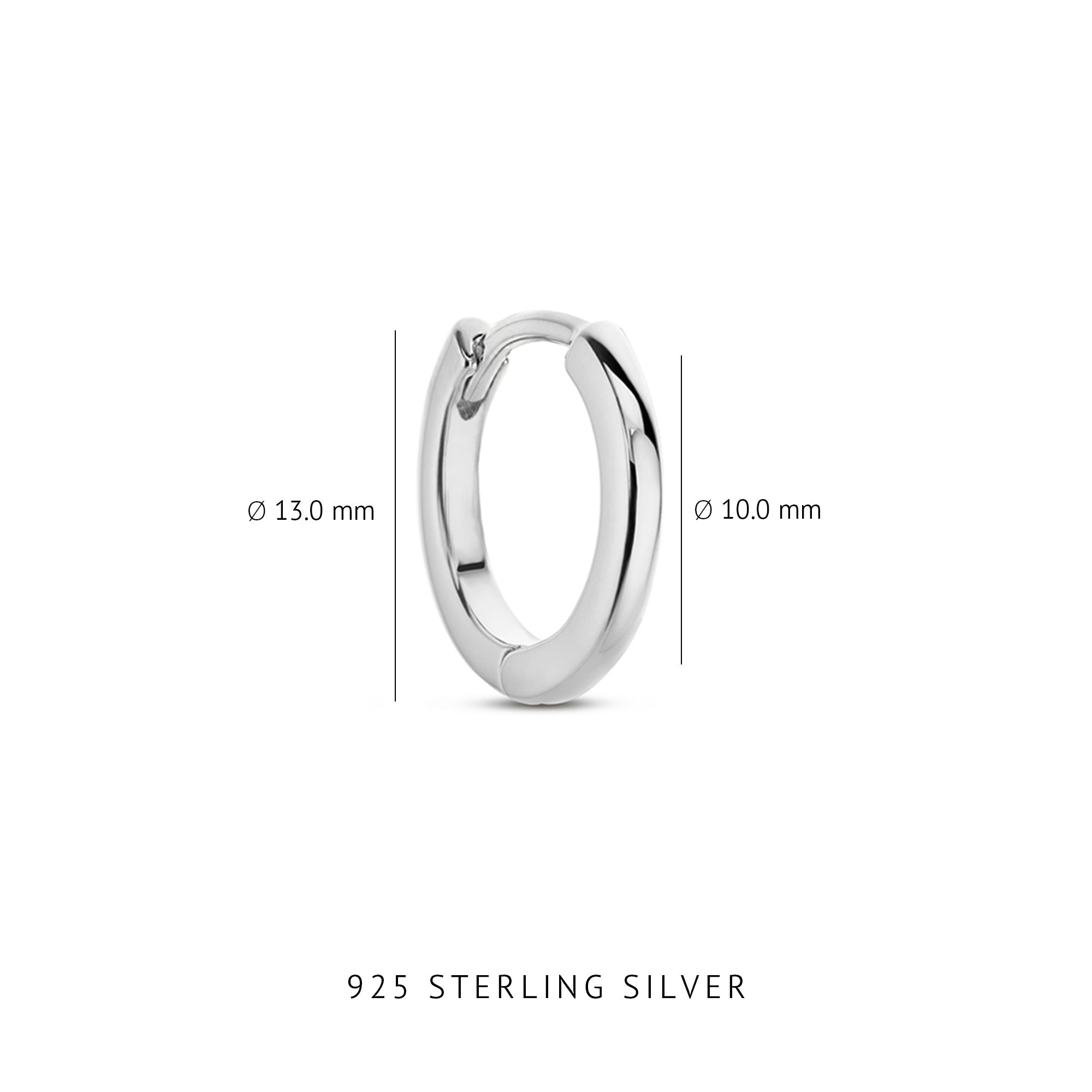 Parte Di Me Santa Maria della Base 925 Sterling Silver Hoop Earrings PDM36061